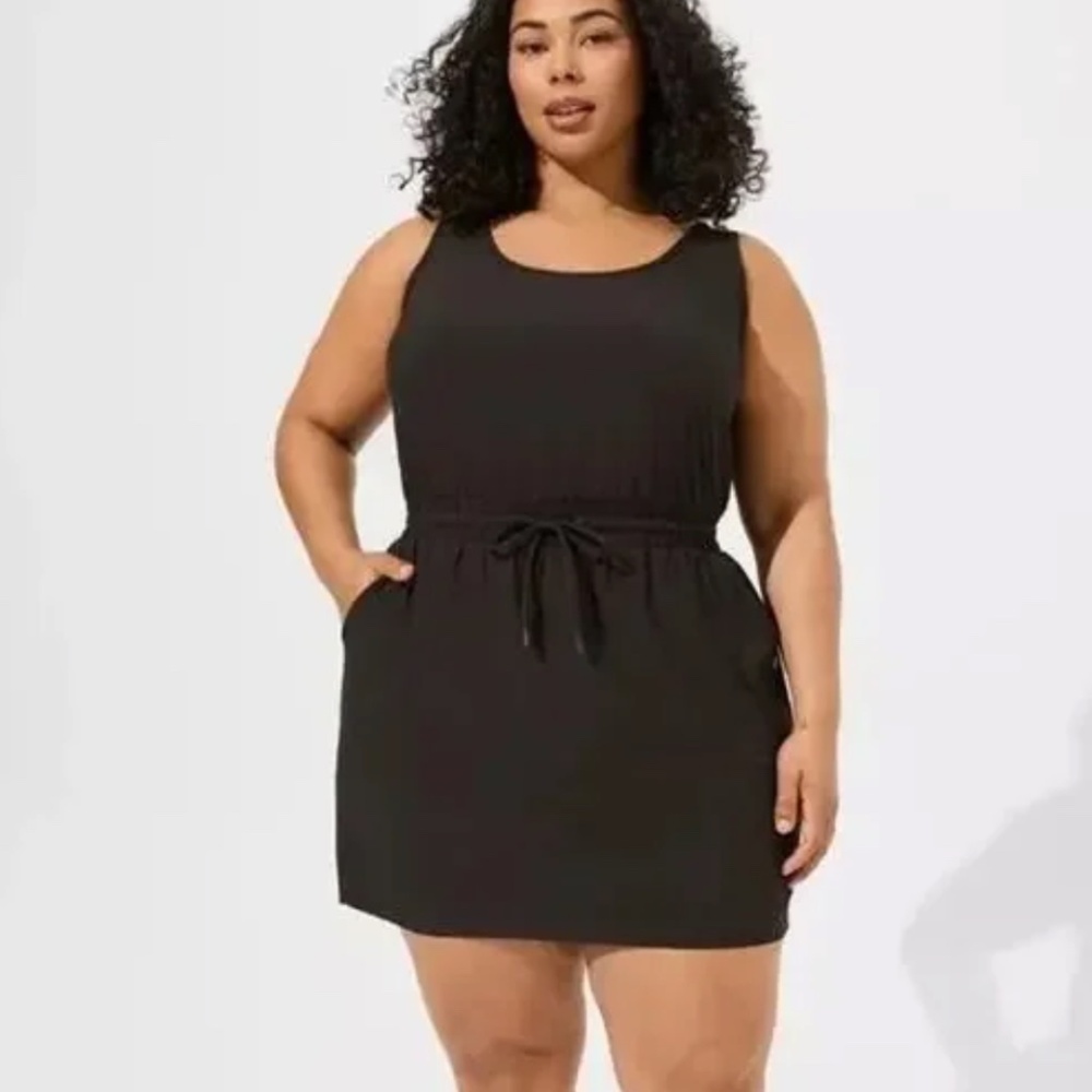 NWT Torrid Black Active Dress w/built in shorts